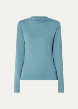 Benetton Dames Trui met boothals in de kleur Zeegroen