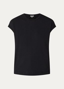 Benetton Dames T-shirt met ronde hals in de kleur Zwart