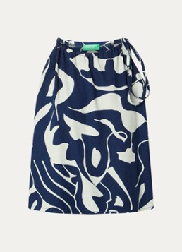 Benetton Dames Mouwloze top met print in de kleur Donkerblauw