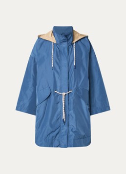 Benetton Dames Jack met capuchon en klepzakken in de kleur Blauw
