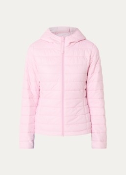 Benetton Dames Gewatteerd jack met waterafstotende coating in de kleur Lichtroze