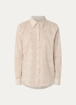 Benetton Dames Blouse met print in de kleur Khaki
