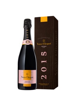 Veuve Clicquot Vintage Champagne Rosé 2015 in geschenkverpakking 750 ml Bruin - Deal
