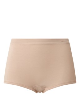 Mey Dames Shorty met hoge taille in de kleur Donkerbeige, maat: 44