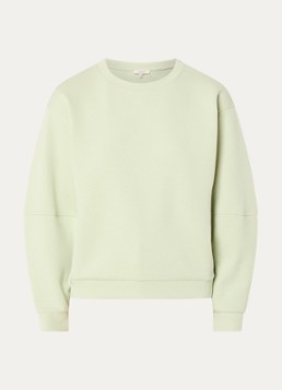 Expresso Dames Sweater met ronde hals in de kleur Lindegroen