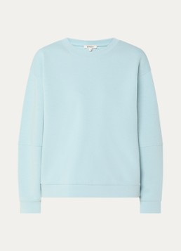 Expresso Dames Sweater met ronde hals in de kleur Lichtblauw