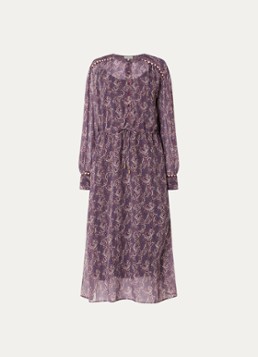 Expresso Dames Maxi tuniekjurk met print in de kleur Paars