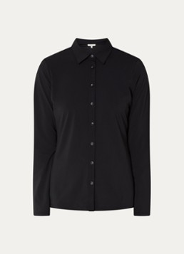Expresso Dames Noos blouse van travelstof in de kleur Zwart