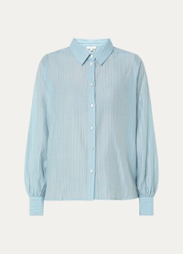 Expresso Dames Blouse met structuur in de kleur Turquoise