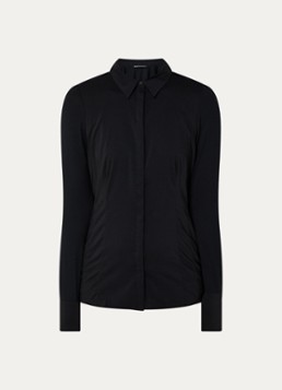 Expresso Dames Blouse van jersey in de kleur Zwart