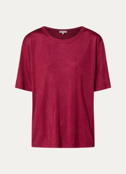 Expresso Dames T-shirt met glanzende finish in de kleur Rood