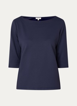 Expresso Dames T-shirt met ronde hals in de kleur Donkerblauw