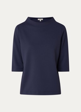 Expresso Dames T-shirt met ronde hals in de kleur Donkerblauw