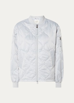 Beaumont Dames Moony gewatteerd bomberjack met quilt patroon en steekzakken in de kleur Blauwgrijs, maat: 42