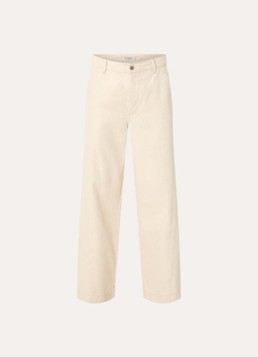 Beaumont Dames Milly high waist wide leg jeans met lurex in de kleur Goud, maat: 38