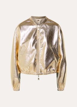 Beaumont Dames Sammy reversible bomerjack met metallic finish in de kleur Goud, maat: 44