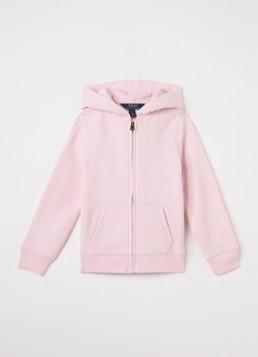 Ralph Lauren Meisjes Sweatvest met logoborduring in de kleur Roze, maat: 128