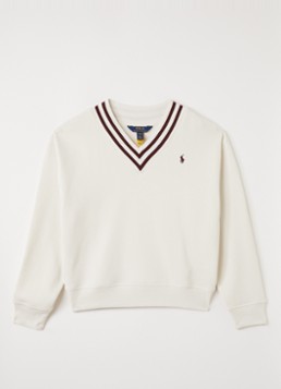 Ralph Lauren Meisjes Pullover met logoborduring in de kleur Antraciet, maat: L=152