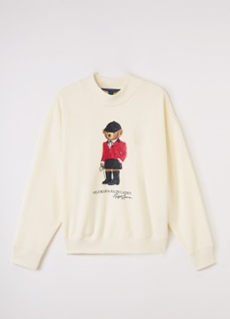 Ralph Lauren Meisjes Pullover met logoborduring in de kleur Creme, maat: L=152
