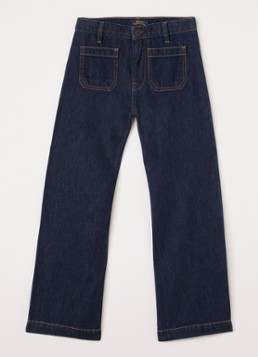 Ralph Lauren Meisjes Flared jeans met donkere wassing in de kleur Indigo, maat: 14J=164