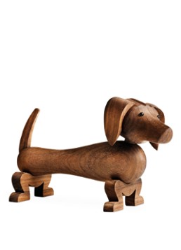 Kay Bojesen Dog ornament 10,5 cm Hazelnootbruin - Deal