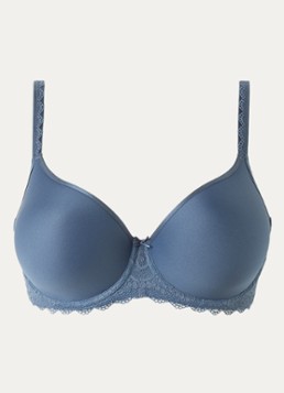 Mey Dames Spacer voorgevormde beugel bh in de kleur Staalblauw, maat: B80