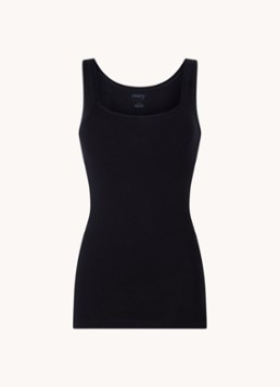 Mey Dames Superfine singlet met stretch in de kleur Zwart, maat: 42