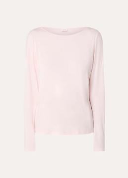 Mey Dames Pyjamatop met ronde hals in de kleur Lichtroze, maat: L