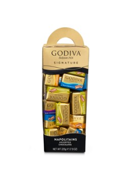 Godiva Signature Tower Napolitains chocoladerepen 225 gram Geelgoud - Deal