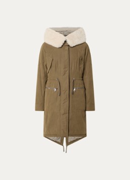 Creenstone Dames Hilda parka met ritszakken in de kleur Mosgroen, maat: 46