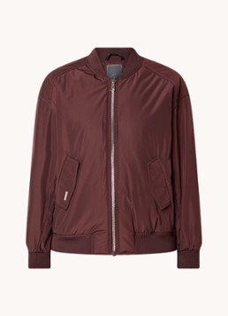 Airforce Dames Bobby bomberjack met logo in de kleur Aubergine, maat: XL