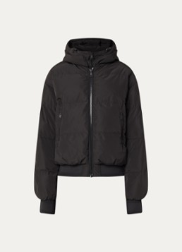 Airforce Dames Bree pufferjack met ritszakken en afneembare capuchon in de kleur Zwart, maat: S