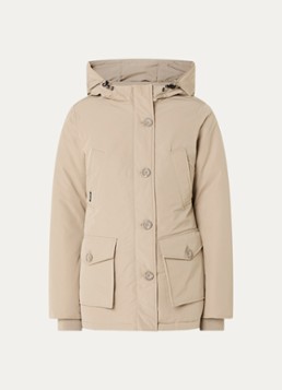 Airforce Dames Parka met capuchon en steekzakken in de kleur Beige, maat: XL