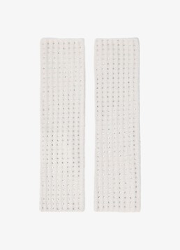 Maje Dames Handschoenen met strass in de kleur Beige