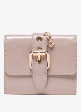 Maje Dames Portemonnee van leer in de kleur Beige