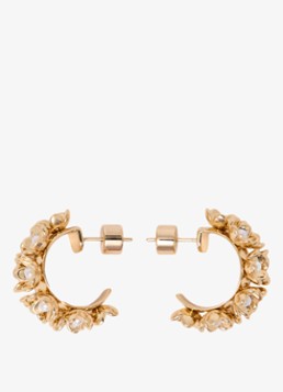 Maje Dames Oorringen met strass in de kleur Goud