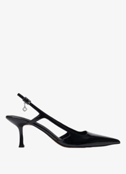 Maje Dames Slingback van leer in de kleur Zwart