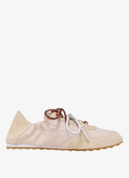 Maje Dames Nylon sneakers met meerdere veters in de kleur Wit