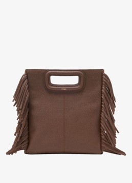 Maje Dames Crossbodytas met franjes in de kleur Bruin