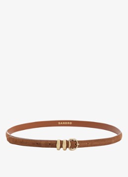 Sandro Dames Riem van suède in de kleur Beige / Beige