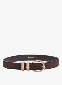 Sandro Dames Riem van suède in de kleur Bruin