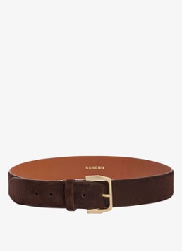Sandro Dames Riem van suède in de kleur Brown / Bruin