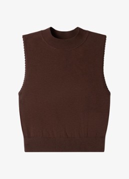 Sandro Dames Crop top met stretch in de kleur Bruin