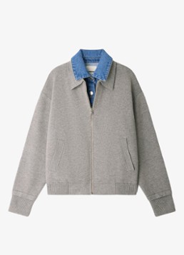 Sandro Dames Sweater in wolblend met polokraag in de kleur Grijs