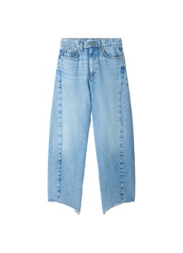 Sandro Dames High waist wide leg jeans met steekzakken in de kleur Indigo
