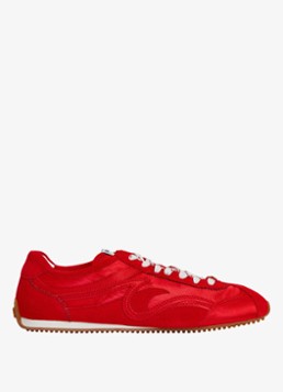 Sandro Dames Sneaker met logo in de kleur Rood
