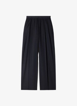 Sandro Dames Loose fit pantalon met steekzakken en krijtstreep in de kleur Blauw