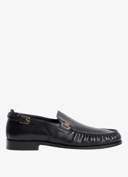 Sandro Dames Loafer van leer in de kleur Zwart