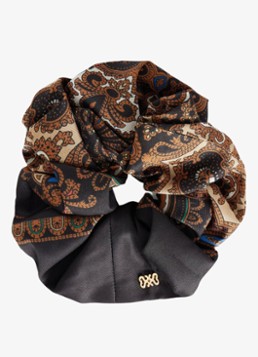 Sandro Dames Scrunchie met print in de kleur Bruin