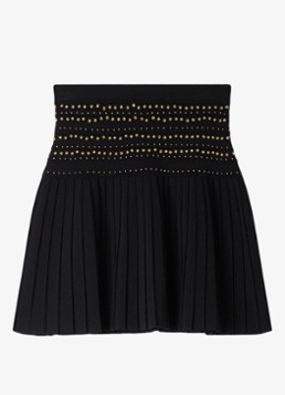 Sandro Dames Mini rok met kwastjes in de kleur Zwart